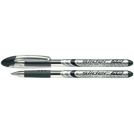 Schneider Pen Slider Basic XB Ballpoint Pen Viscoglide Ink, 1.4 mm, Red Ink, 10PK 151201